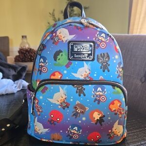 Loungefly Blue and Red Bag Marvel Bag